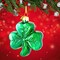 Noble Gems 3.25 In Shamrick Ornament Christmas Tree Ornament , Irish Luck